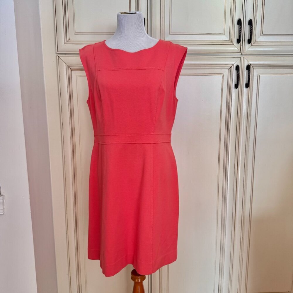 Loft Coral A-Line Women's Sleeveless Dress Size 12